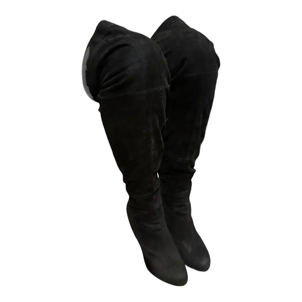 2000s Sam Edelman Kayla Over the Knee Suede Platform Boots 8.5